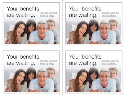 Medical Arts Press® Photo Image Laser Postcards; Dental Flex Spending Family, 100/Pk