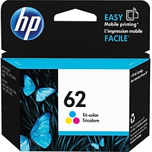 HP 62 Tri-Color Standard Yield Ink Cartridge (C2P06AN#140), print up to 165 pages