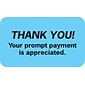 Medical Arts Press® Reminder & Thank You Collection Labels, Thank You!, Light Blue, 7/8x1-1/2", 500 Labels