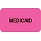 Medical Arts Press® Insurance Chart File Medical Labels, Medicaid, Fluorescent Pink, 7/8x1-1/2, 500