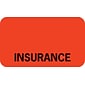 Medical Arts Press® Insurance Chart File Medical Labels, Insurance, Fluorescent Red, 7/8x1-1/2", 500 Labels