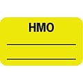 Medical Arts Press® Insurance Chart File Medical Labels, HMO, Fluorescent Chartreuse, 7/8x1-1/2, 50