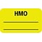 Medical Arts Press® Insurance Chart File Medical Labels, HMO, Fluorescent Chartreuse, 7/8x1-1/2, 50