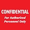Medical Arts Press® Patient Record Labels, Confidential/Authorized Personnel, Red, 2x2, 500 Labels