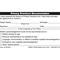 Medical Arts Press® Patient Record Labels, Privacy Practices Documentation, White, 2-1/2x4, 100 Labels