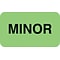 Medical Arts Press® Chart Alert Medical Labels, Minor, Fluorescent Green, 7/8x1-1/2, 500 Labels