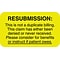 Medical Arts Press® Insurance Carrier Collection Labels, Resubmission, Fl Chartreuse, 7/8x1-1/2, 50