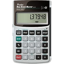 Calculated Industries 3400 (3400) Real Estate & Mortgage Financial Calculator, Silver and Black