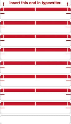 Medical Arts Press®Type-On Write-On Sheet Style Labels, Red