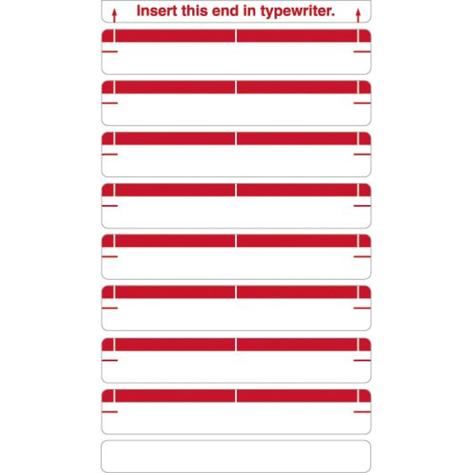 Medical Arts Press®Type-On Write-On Sheet Style Labels, Red