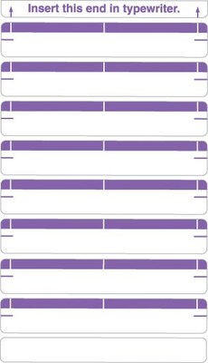 Medical Arts Press®Type-On Write-On Sheet Style Labels, Purple