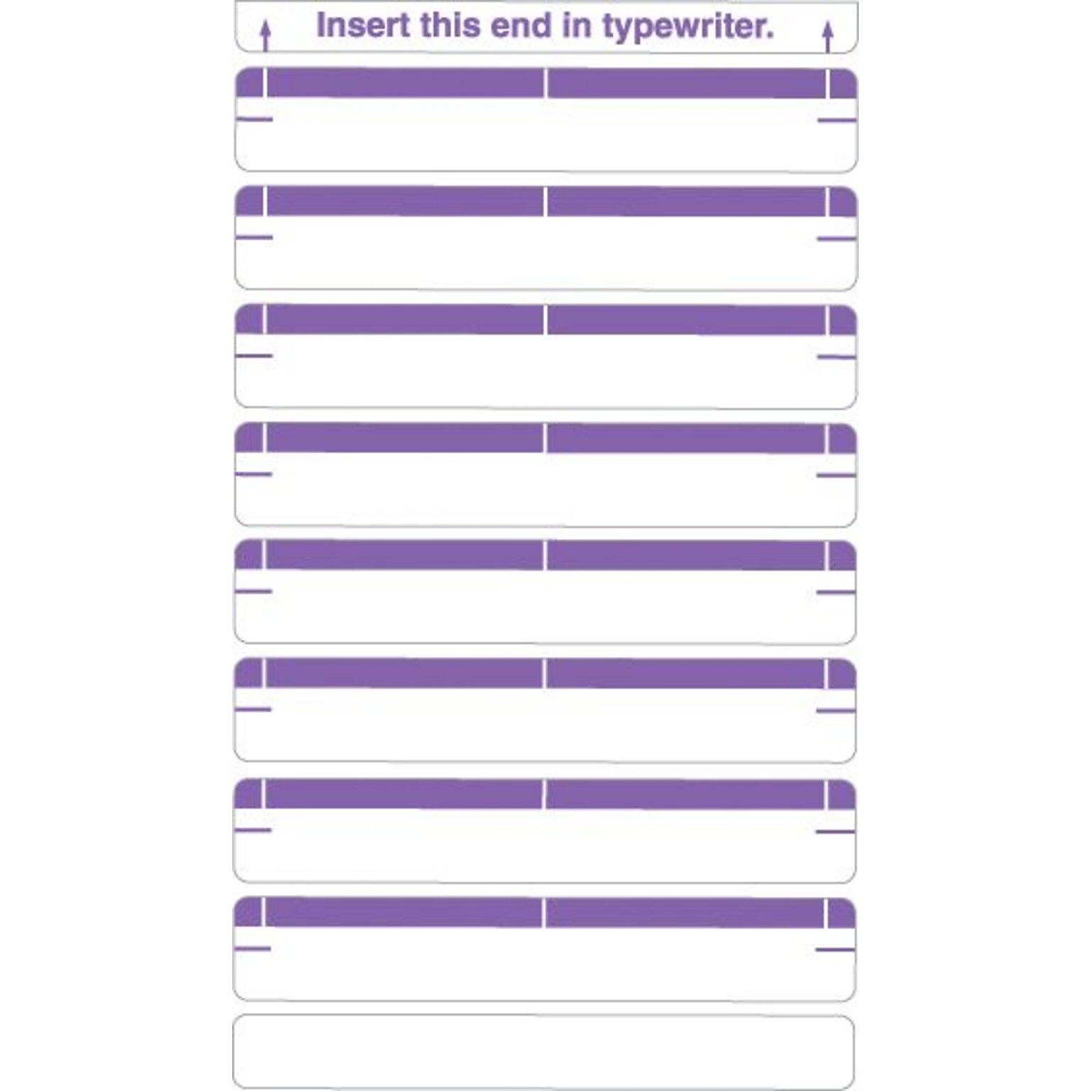 Medical Arts Press®Type-On Write-On Sheet Style Labels, Purple
