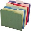 Pendaflex EarthWise File Folders, 3 Tab, Letter Size, Assorted Colors, 50/Box (PFX 04350)