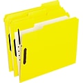 Pendaflex File Folder, 2 Tab, Letter Size, Yellow, 50/Box (PFX 21309)