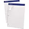 Ampad Notepad, 8.5 x 11.75, Narrow Ruled, White, 100 Sheets/Pad (20-346)