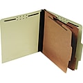 Pendaflex Recycled Pressboard Classification Folder, 2-Dividers, 2 Expansion, Letter Size, Apple Green, 10/Pack (PFX 1257G)