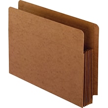 Pendaflex Reinforced File Pocket, 5 1/4 Expansion, Letter Size, Redrope, 10/Box (95363)
