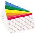 Oxford Color Coded 3 x 5 Index Cards, Lined, Assorted Colors, 100/Pack (4753)