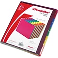 Pendaflex File Guide, 1-31 Index, 5-Tab, Letter Size, Magenta/Blue/Green/Yellow/Red, 31/Set (PFX 401