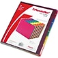 Pendaflex File Guide, 1-31 Index, 5-Tab, Letter Size, Magenta/Blue/Green/Yellow/Red, 31/Set (PFX 40143)