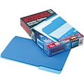 Pendaflex Interior File Folders, 1/3 Cut Top Tab, Legal, Blue, 100/Box