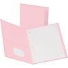 Oxford 2 Pocket Folders with Fasteners, Pink, 25/Box (57768EE)