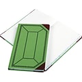 Boorum & Pease Record Book, 7 5/8 x 12 1/2, Green, 150 Sheets/Book (67 1/8-300-R)