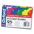 Oxford Alpha Card Guides, 4 x 6, Assorted, 25/Set (73154)
