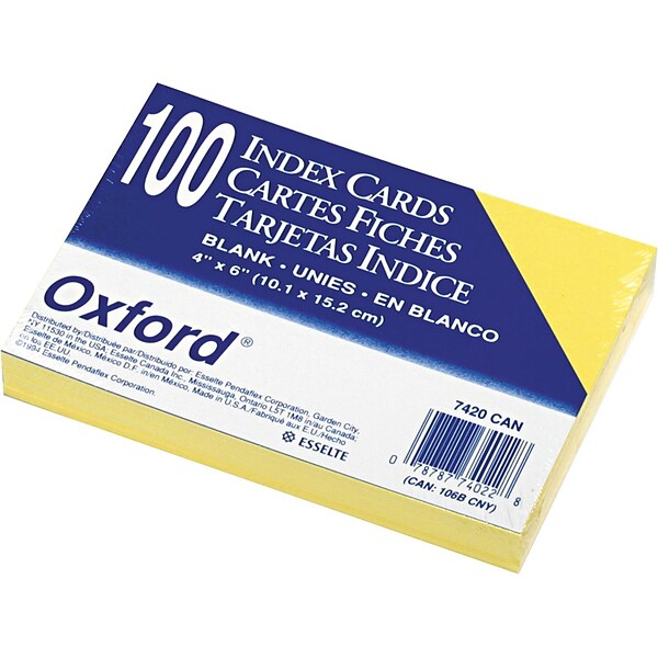  Find It Tabbed Index Cards, 4 x 6 Inches, Assorted Colors,  48-Pack (FT07218) : Office Products