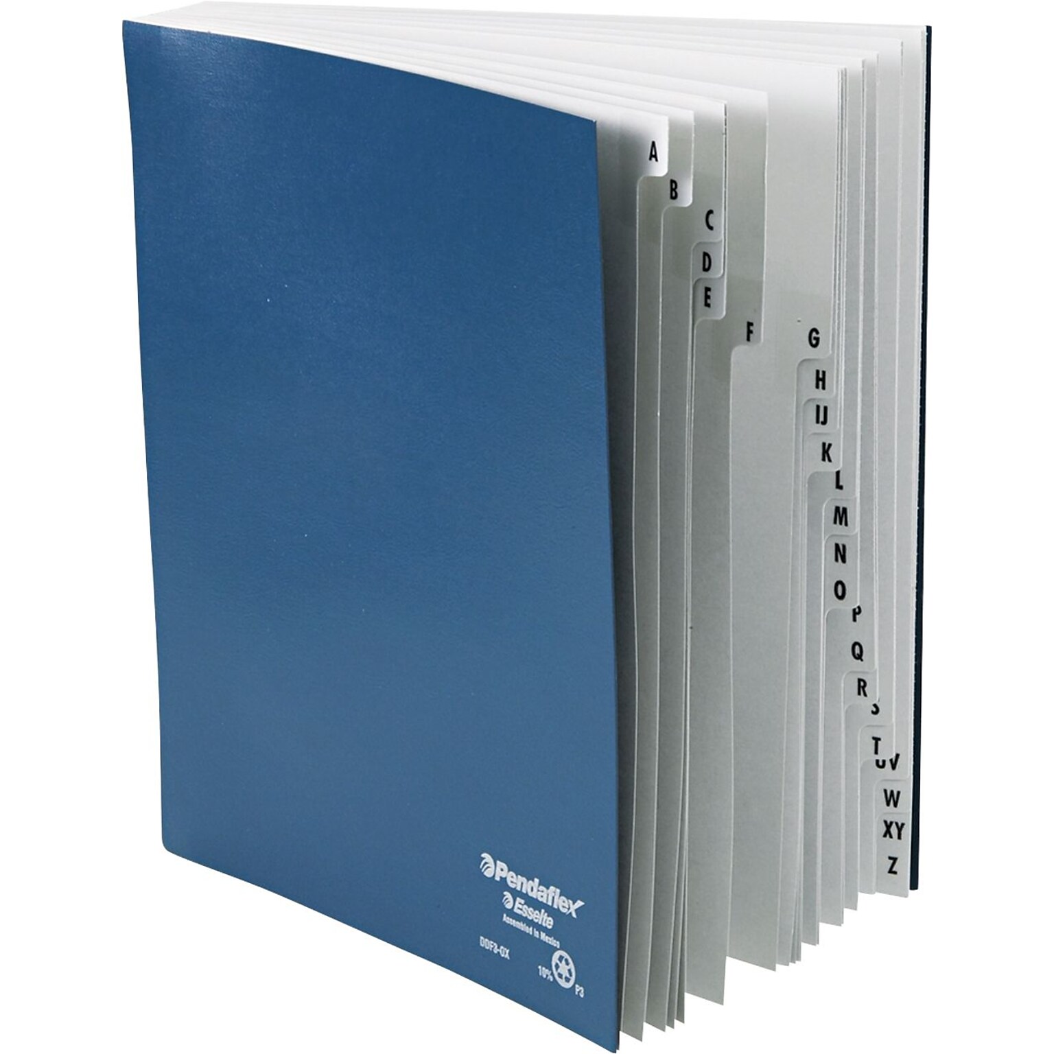 Pendaflex Expanding Desk Files, Laminated Alphabetic Tabs, Letter Size, Navy (ESSDDF3OX)