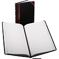 Boorum & Pease Record/Account Book, Black/Red Cover, 150 Pages, 14 1/8 x 8 5/8 (BP 9-150-R)