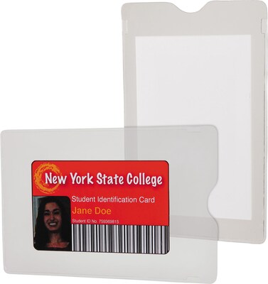 Oxford Utili-Jacs Heavy-Duty Clear Plastic Envelopes, 3 x 5, 50/Box (65005EE)