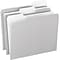 Pendaflex Two-Tone File Folder, 3 Tab, Letter Size, Gray, 100/Box (PFX 152 1/3 GRA)