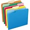 Pendaflex Two-Tone File Folders, 1/3 Cut Top Tab, Letter, Assorted Colors, 100/Box (152 1/3 ASST)