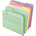 Pendaflex Printed Notes Folders, 1/3 Cut Top Tab, Letter, Assorted, 30/Pack