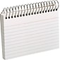 Oxford Spiral 3" x 5" Index Cards, Lined, White 50/Pack (40282)