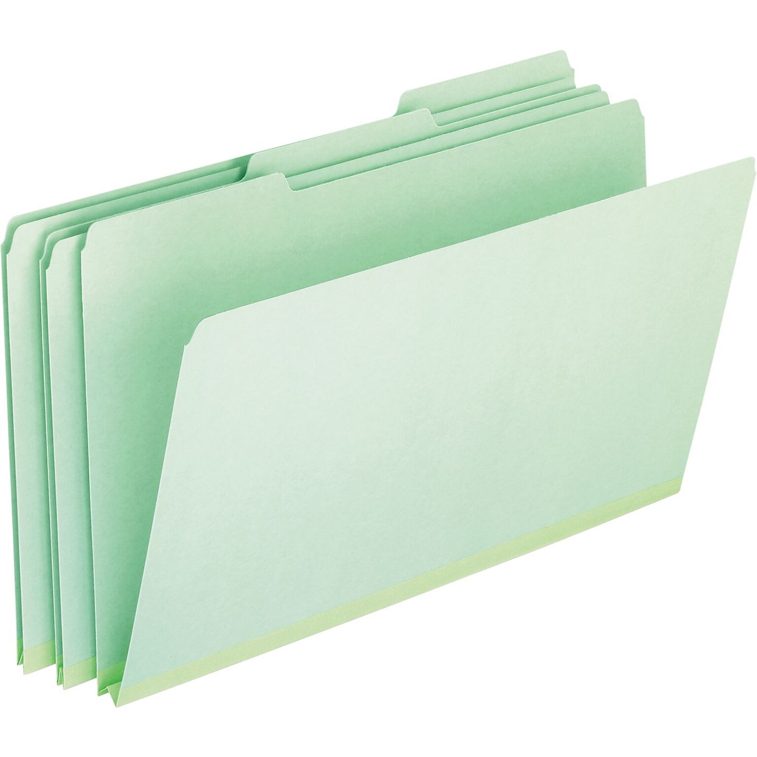 Pendaflex® Pressboard Expanding File Folders, 1/3 Cut Top Tab, Legal, Green, 25/Box (PFX17171)