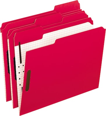 Pendaflex File Folder, 2 Tab, Letter Size, Red, 50/Box (PFX 21319)