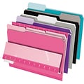 Pendaflex Interior File Folders, Letter, Assorted, 100/Box  (421013ASST2)