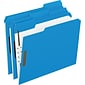 Pendaflex Reinforced Top Fastener Folders, 1/3 Cut, Letter, Blue, 50/Box (21301)