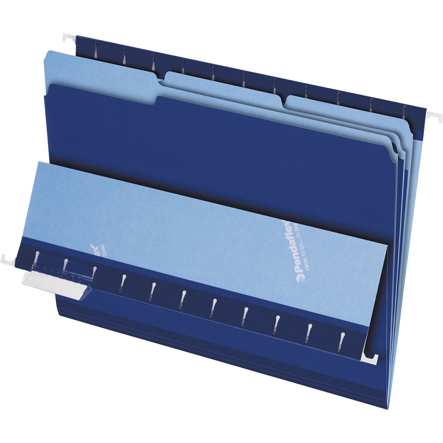 Pendaflex File Folder, 3 Tab, Letter Size, Navy, 100/Box (PFX 4210 1/3 NAV)
