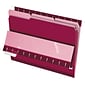 Pendaflex Recycled File Folder, 1/3-Cut Tab, Letter Size, Burgundy, 100/Box (4210 1/3 BUR)