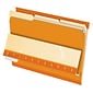 Pendaflex File Folder, 3 Tab, Letter Size, Orange, 100/Box (PFX 4210 1/3 ORA)