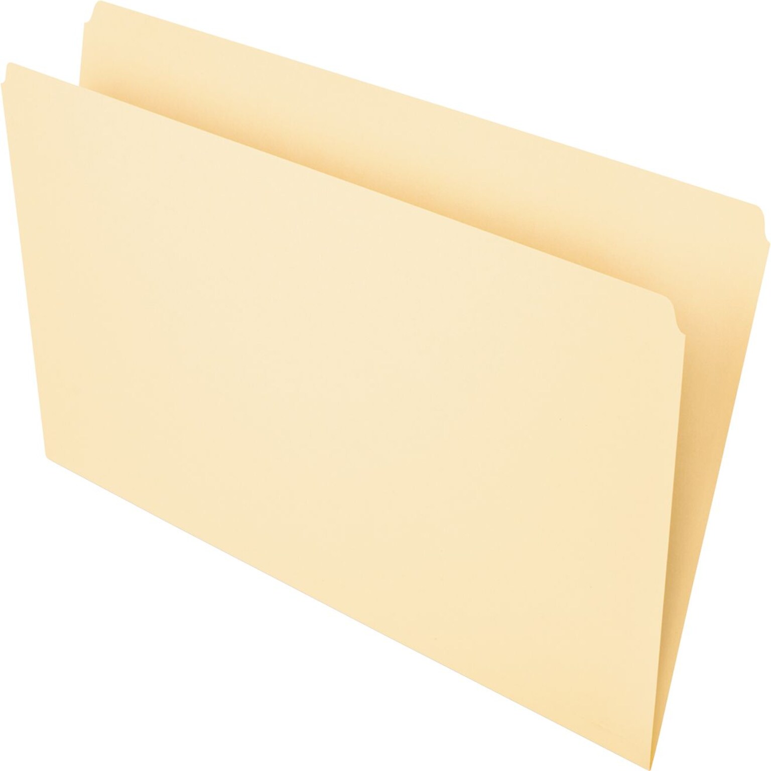 Pendaflex Essentials File Folders, Straight Cut, Top Tab, Legal, Manila, 100/Box