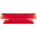 Pendaflex Hanging File Folder Tabs, 1/3 Tab, 3 1/2 Inch, Red Tab/White Insert, 25/Pack