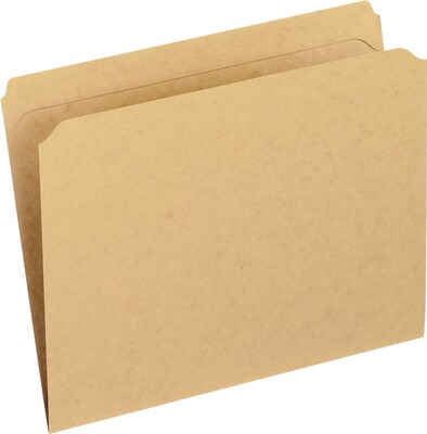 Pendaflex File Folder, Straight Cut, Letter Size, Kraft, 100/Box (PFX RK152)