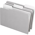 Pendaflex File Folder, 3 Tab, Legal Size, Gray, 100/Box (PFX 4350 1/3 GRA)
