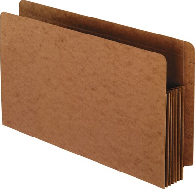 Pendaflex Reinforced File Pocket, 5 1/4 Expansion, Legal Size, Redrope, 10/Box (95565)