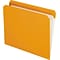 Pendaflex Reinforced Top Tab File Folders, Straight Cut, Letter, Orange, 100/Box