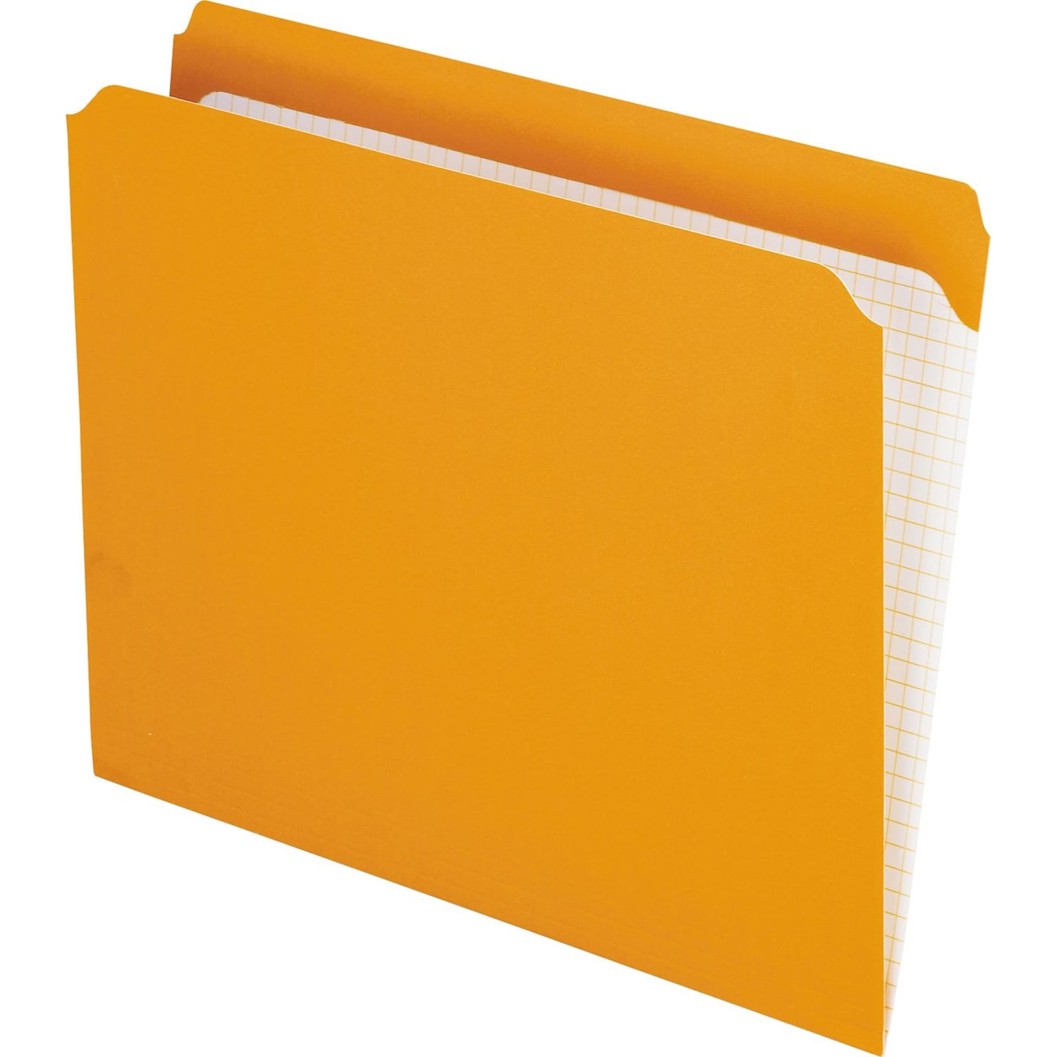 Pendaflex Reinforced Top Tab File Folders, Straight Cut, Letter, Orange, 100/Box (R152ORA)